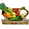 Cesta con fruta y verdura ecológica de temporada (ideal para 3-4 personas)